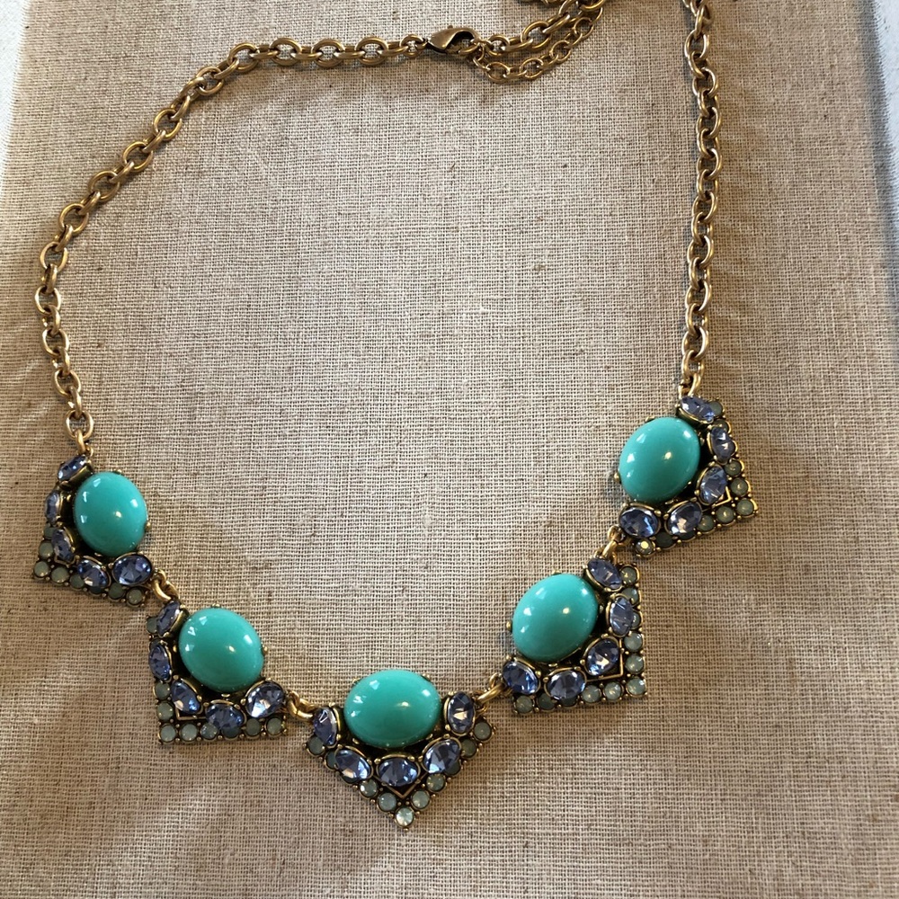 Turquoise stone necklace